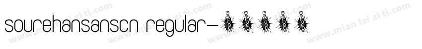 sourehansanscn regular字体转换
